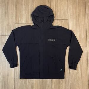 In The SOOP Windbreaker Jacket Mens M Black BTS Hybe K Pop Full Zip Hoodie